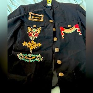 Ladies embroidered long jacket